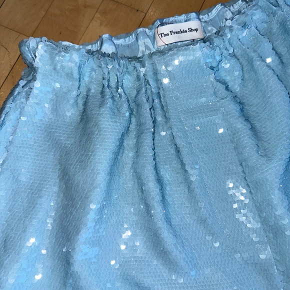 The Frankie Shop Blue sequin boxer shorts, L, GP1501 - Picture 3 of 5